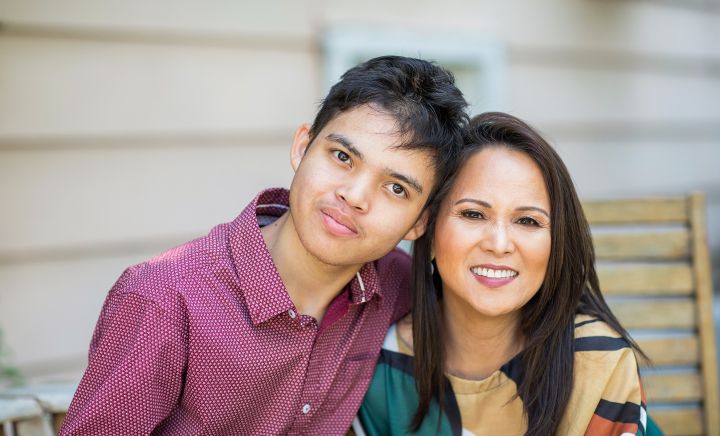 Asian teen and mum PBS