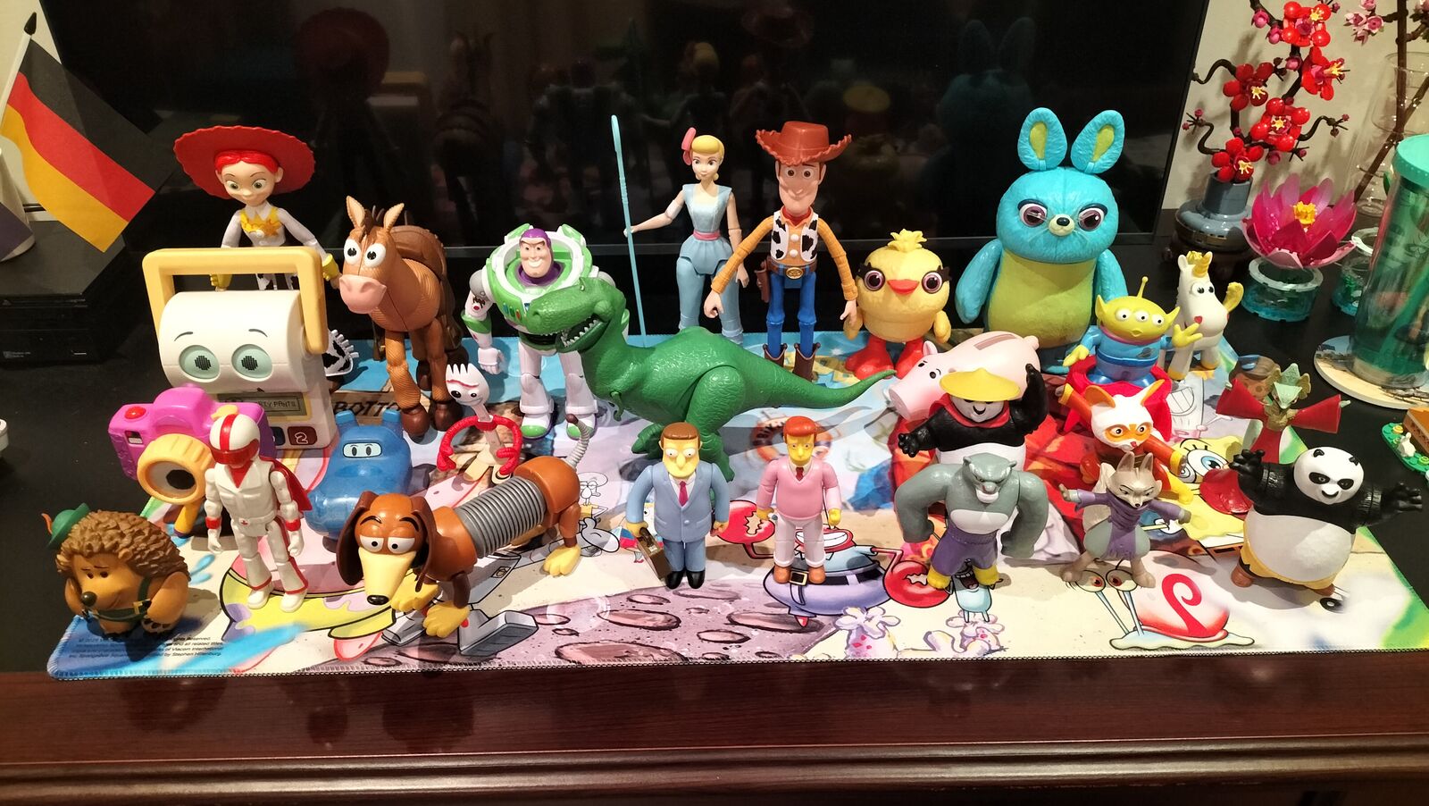 Michael's collection of Disney and film figurines