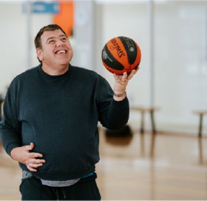 Young basketball lover