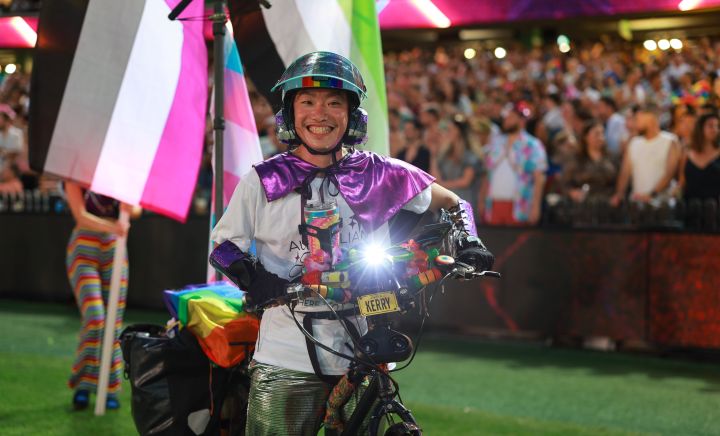 Kerry Chin at Sydney MArdi Gras Parade