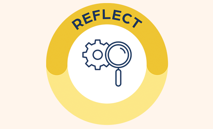 Reflect Circle Tile Apricot