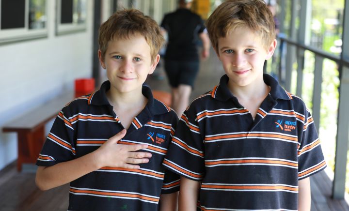 Hunter school students