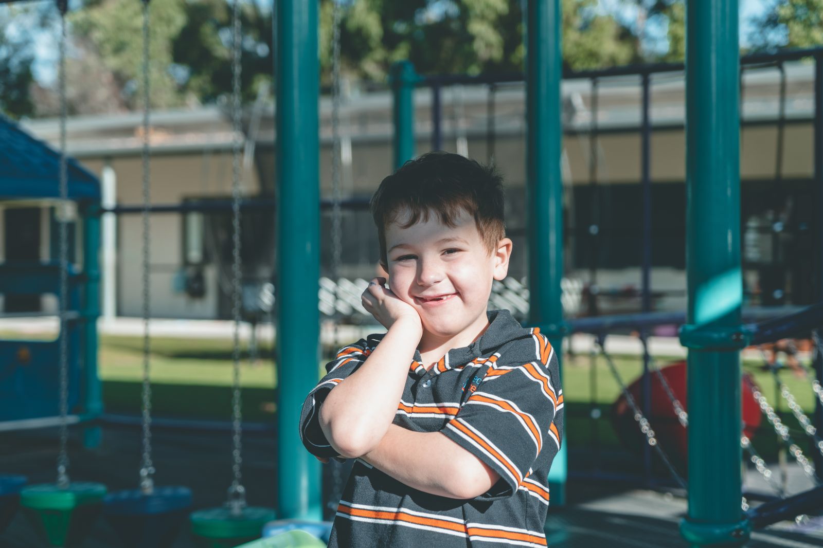 Aspect Hunter School student smiles for the camera