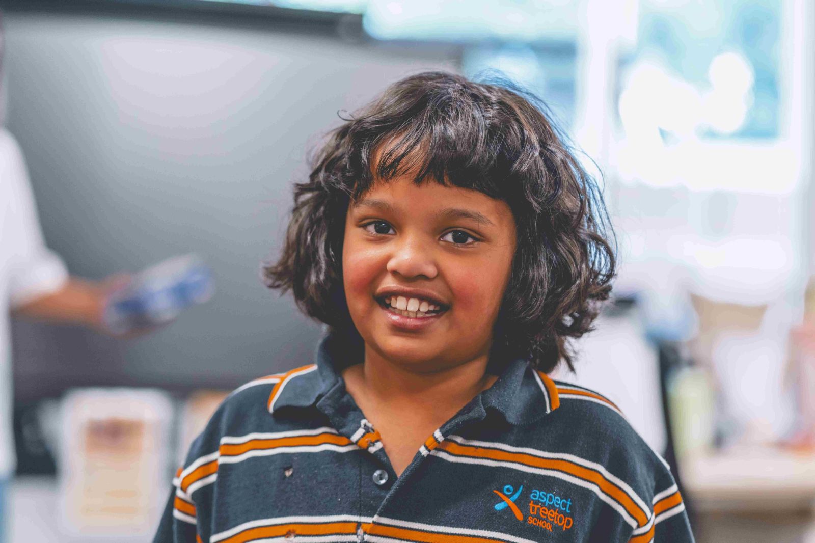 Student smiling
