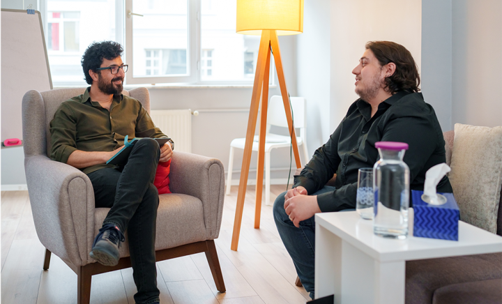 Psychologist and client