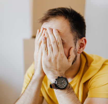 stressed father