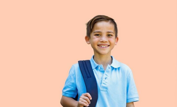 Boy first day of school web Aspect colours web