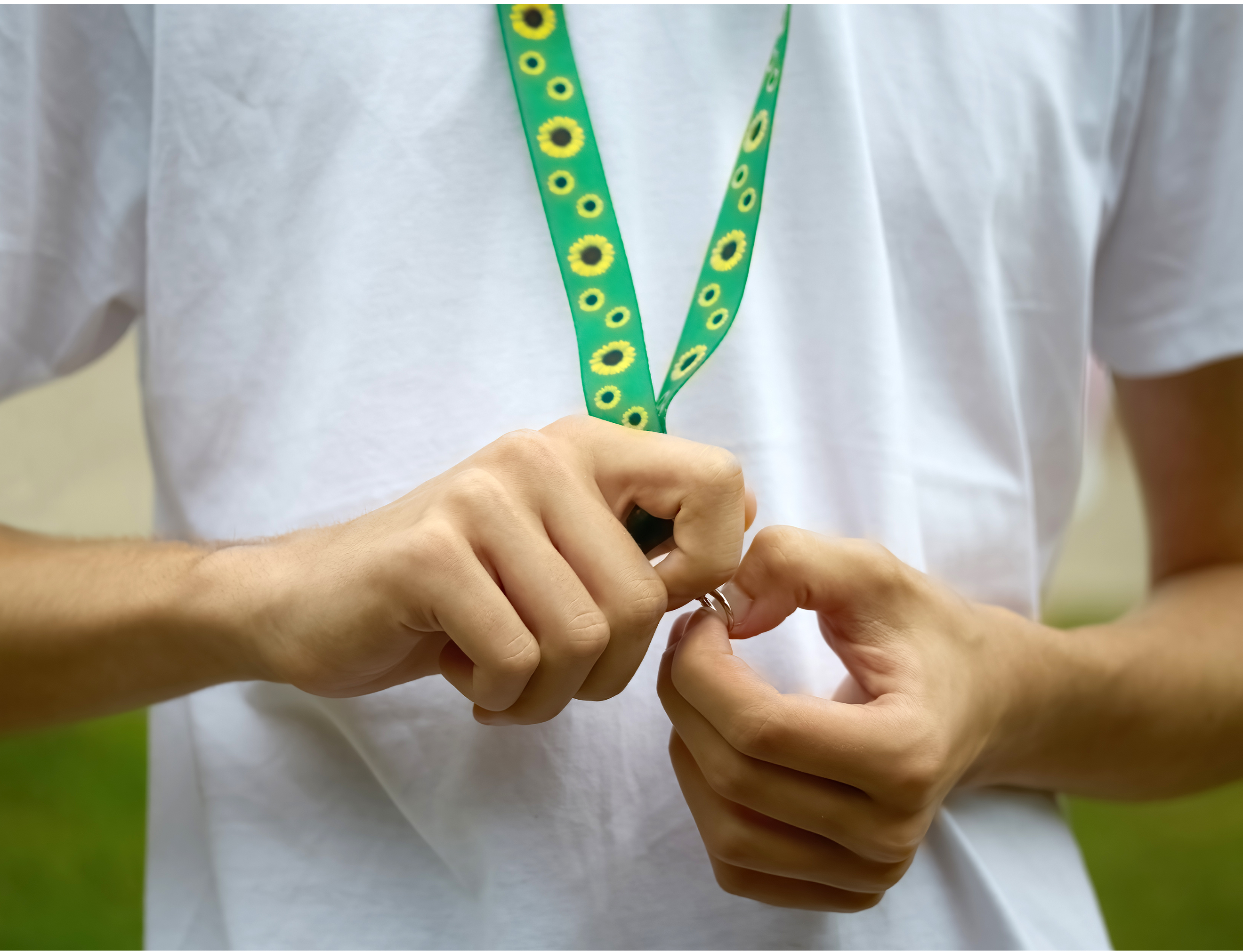 Sunflower lanyard