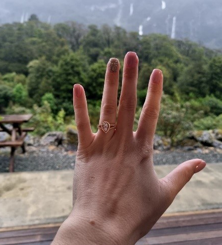 Nikki's new engagement ring