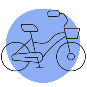 icon for The opportunity to cycle every day