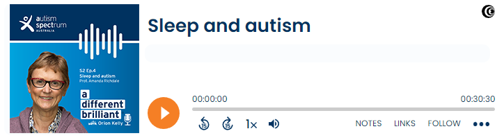 Podcast player image - sleep and autism